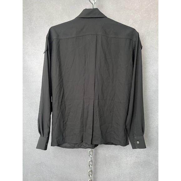 Louis Vuitton Size 34 • Uniforms Black Long Sleeve Button Down Blouse Shirt - Picture 2 of 8